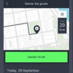 Choosing tasks with a mobile application